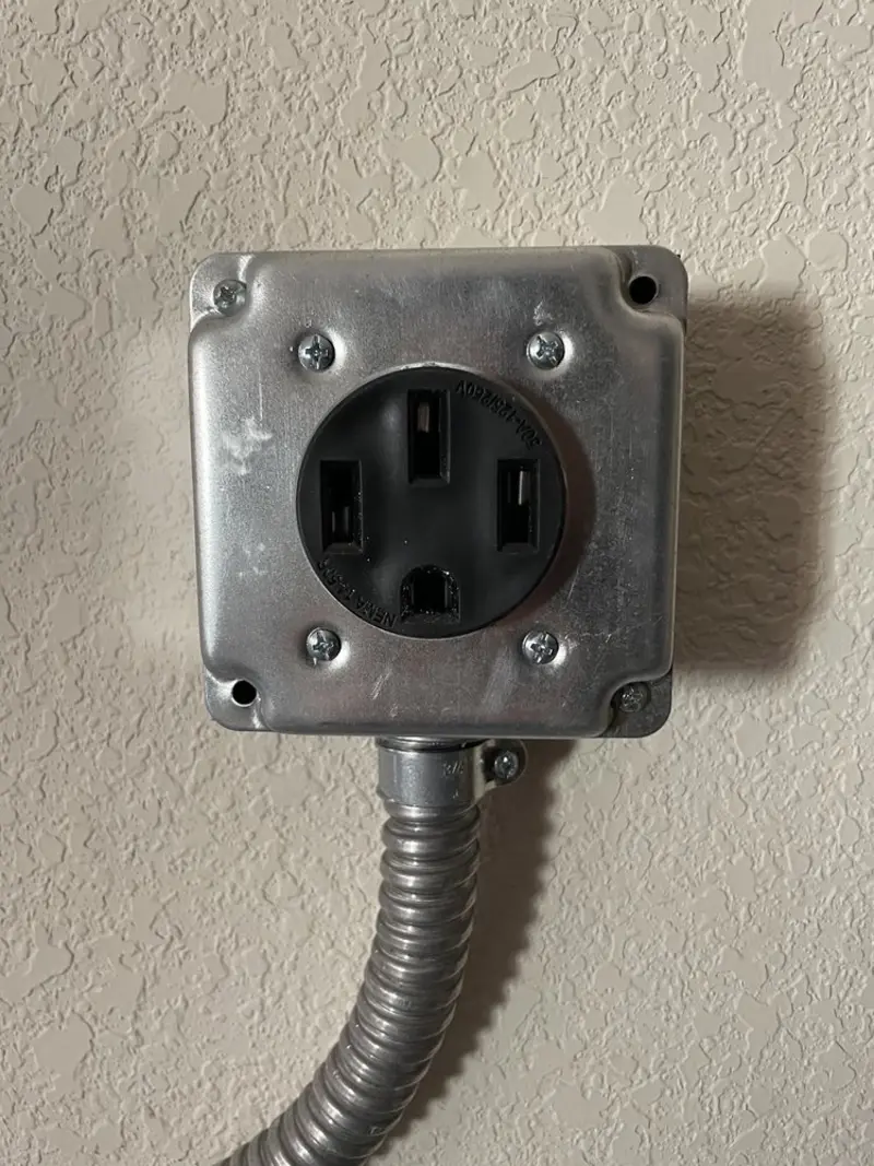 NEMA 14-50 outlet installed for Electrical Panel Upgrade in Palatine